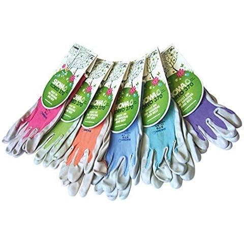 Garden gloves,Special Price, pack of 4 pairs, Showa Floreo 370 with tough nitrile coating - PPE for your hands Cover
