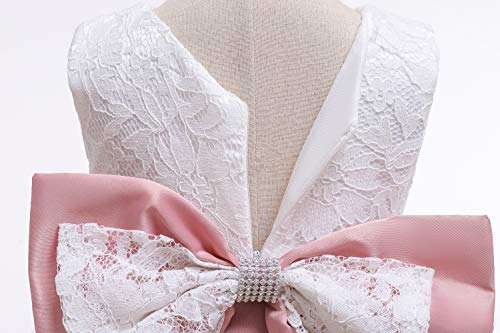 LZH Baby Meisjes Jurk Pailletten Strik Tutu Bloem Verjaardagsfeestje Trouwjurk Kinderjurken met Hoofddeksels - Image 6