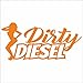 JINTORA Sticker - Adesivo - Adesive da Auto - Diesel Sporco - 210x99 mm - JDM - Die Cut - Auto - Finestra - Laptop - Tuning - Naranja