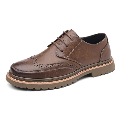 Chaussures Oxford Brogue à semelle crantée pour homme