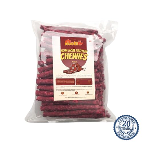 Image of Nootie Mutton Dog Chew Sticks 3kg (1kg x 3 Pack) | Munchy Sticks for Dogs | High Protein Dog Treats & Snacks | Long Lasting Dental Chews for All Breeds & Life Stages