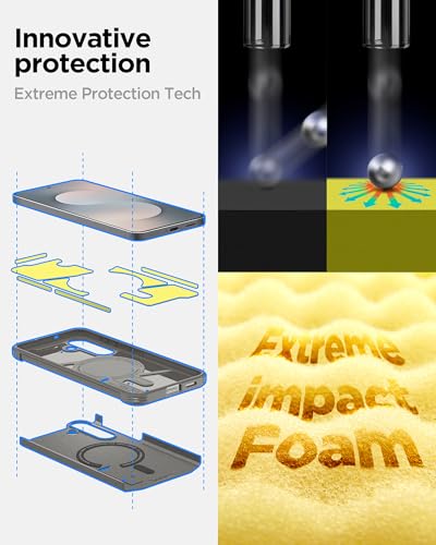 Image of Spigen Tough Armor MagFit for Samsung Galaxy S25 FE Case, Galaxy S25 FE Back Cover (2025) - TPU+Poly Carbonate｜Gunmetal