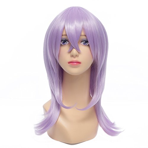 Amybria Anime Women's Layer Light Purple Heat Resistent Costume Cosplay Hair Wigs