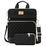 TiMOVO 13 Inch Tablet Sleeve Bag with Shoulder Strap for MacBook Air, MacBook Neo, iPad Air 13" M3 2025, iPad Pro 13"/12.9", Galaxy Tab S9 Plus/S10+/S9 FE+, Remarkable Paper Pro 11.8", Black
