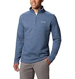 Columbia Herren Hart Mountain III Half Zip Pullover, Bluestone Heather, Large Tall