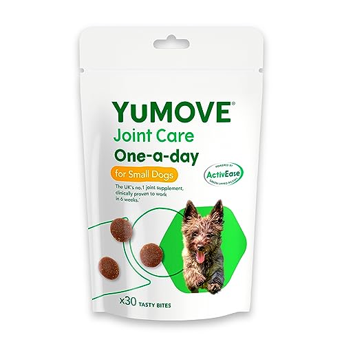 YuMOVE ONE-A-DAY Chews For Small Dogs | Joint Supplement for Stiff Dogs with Glucosamine, Chondroitin, Green Lipped Mussel | 30 Chews - 1 Month supply