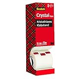 Scotch Crystal Klebeband, transparent, Vorteilspack, 8 Rollen, 19mm x 33m