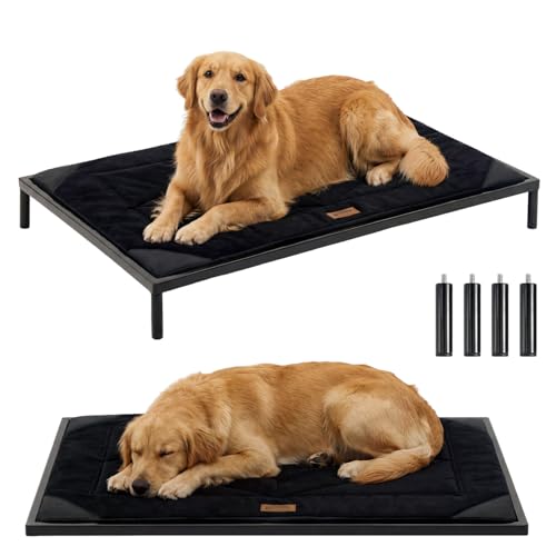 ZOMISIA Chew Proof Elevated Dog Bed for Large Dogs -