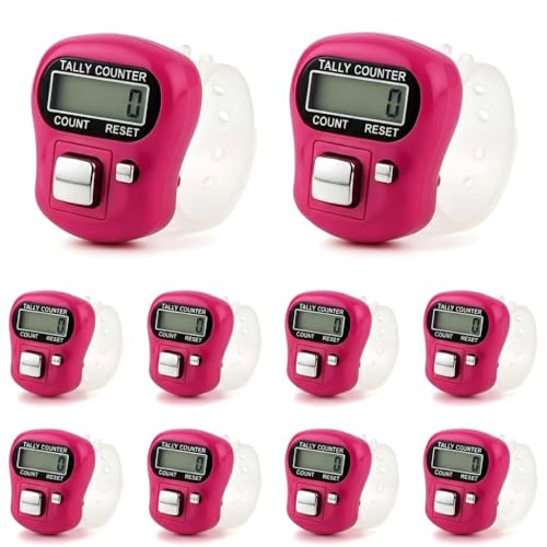 Image of Naam Jap Counter | Mini Digital Tally Counter Finger Ring | Electronic Chanting Count Machine for Mantra Jap, Meditation, Prayer & Cricket Umpire | Digital Counting Device (Pack of 10 PIS)