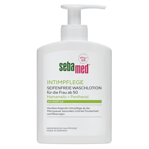 Sebamed Intim-Waschlotion mit dem pH-Wert 6,8, hautberuhigende Intimpflege für die Frau ab den Wechseljahren, besonders mild bei Trockenheit und Reizungen, 200 ml