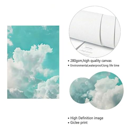 Affiche temps ensoleille impression de qualite avec cadre 50x70cm XINBAO - 5
