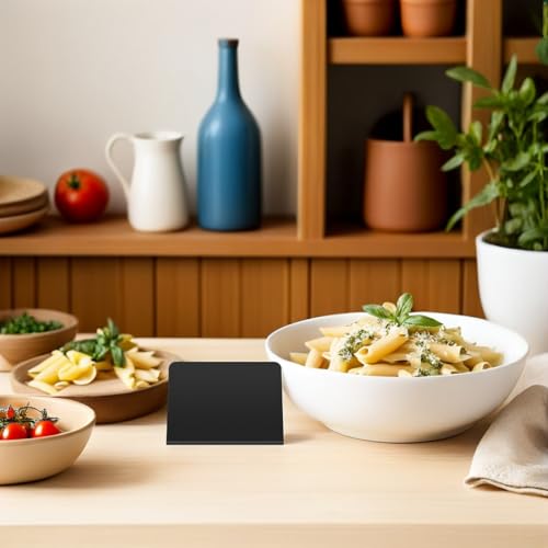 Tableau Noir Ardoise avec Support Stable en Bois Effaçable et Réutilisable pour Buffet - 4