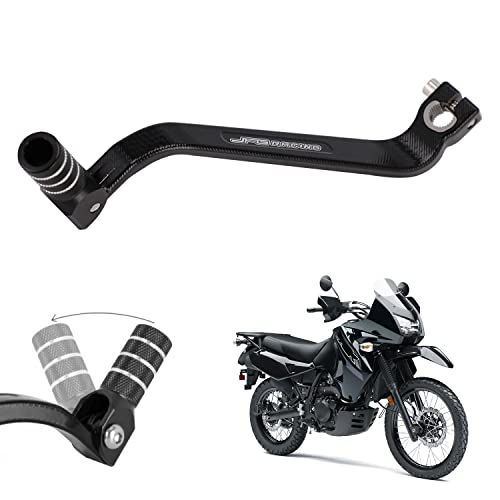 Image of JFG Racing Motorcycle Gear Shifter Lever Extended 10mm Folding Tip CNC for KLR 650 KLR650 1987-2018 Black