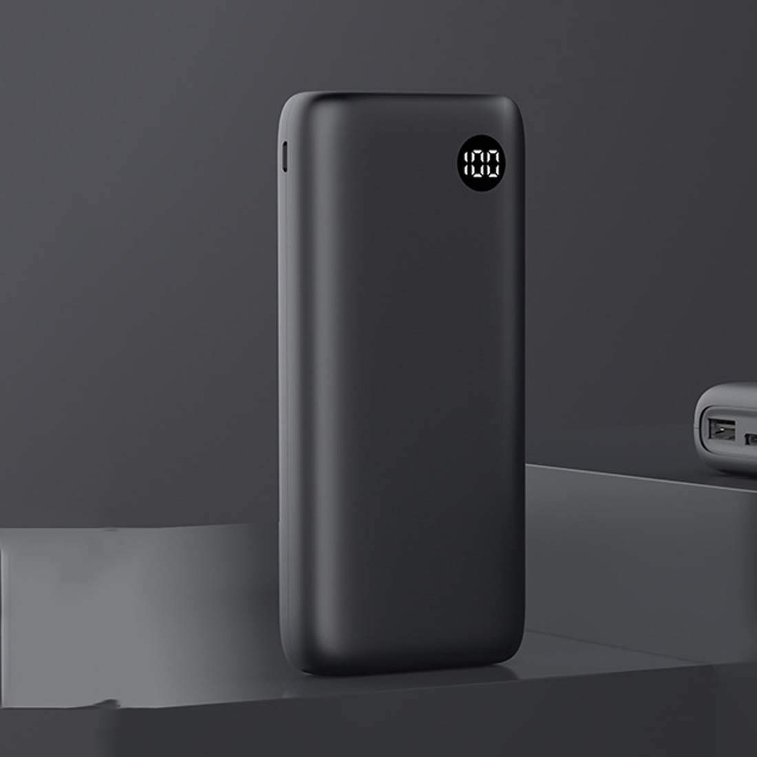 Batterie externe PC plastique Byuru mini chargeur de secours noir résistant