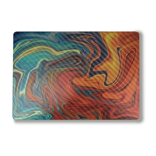 Image of Carbon Fiber Laptop Skin Compatible with Surface Laptop 7 15 inch (2024) - Lava Water - Premium 3M Vinyl Protective Wrap Decal Cover - Easy to Apply | Crafted in The USA by MightySkins