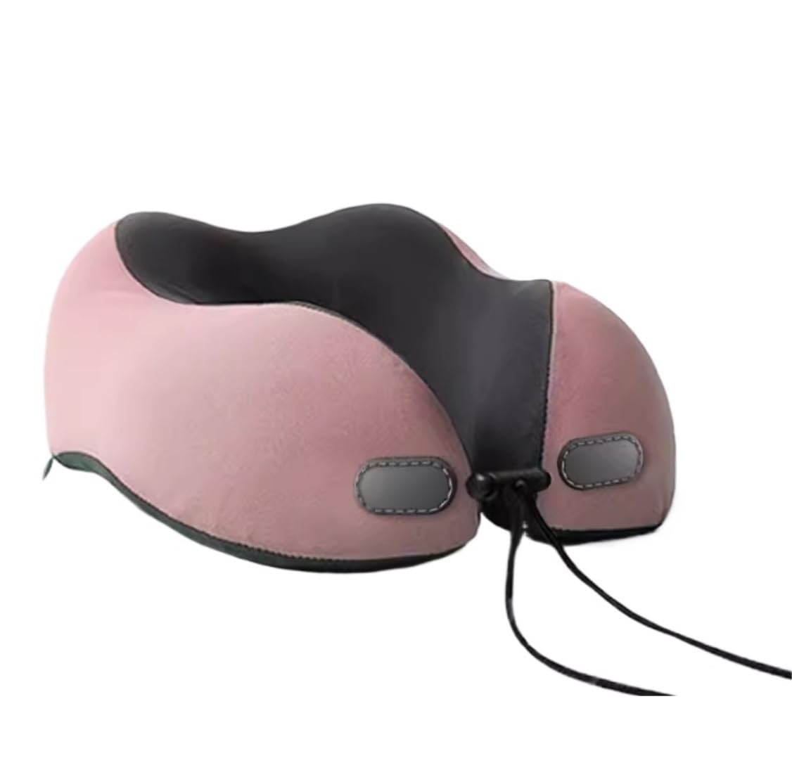 Almohada De Viaje Cuello Oficina Almohada De Viaje Espuma Viscoelástica con Hebilla Ajustable para El Cuello para Avión Accessorios De Viaje(Pink)