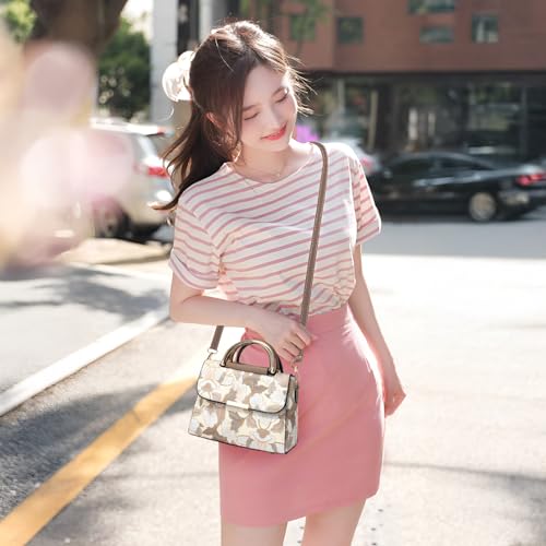 Image of SYGA Women's Cross Border Handbag With Flower Printed Small Square shoulder messenger bag