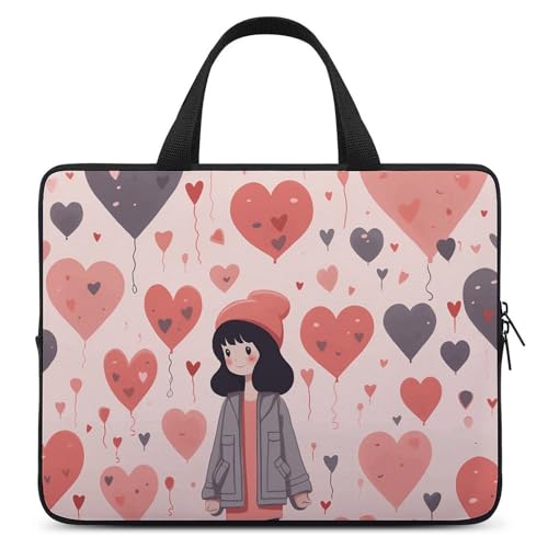 Sac bandoulière portable 13" Fille et pêche contre les chocs