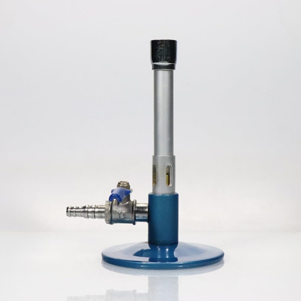 Matériel d'enseignement de Laboratoire Brûleur Bunsen avec vanne de régulation de l'air et du gaz Combustible, Outil de Chauffage Stable pour Le Laboratoire, la Cuisine et la Bijouterie