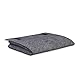 Relaxdays Betttasche, zum Einhängen, 6 Fächer, 4 Klettverschlüsse, Filz, Bett Organizer HBT 27x31,5x11,5 cm, dunkelgrau, 27 x 31,5 x 11,5 cm