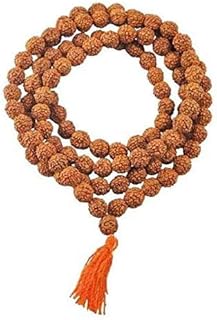 IS4A Nepali Rudraksha Mala with Certificate for Wearing and Japa Mala (5 Mukhi Mala, 108 Beads Mala).