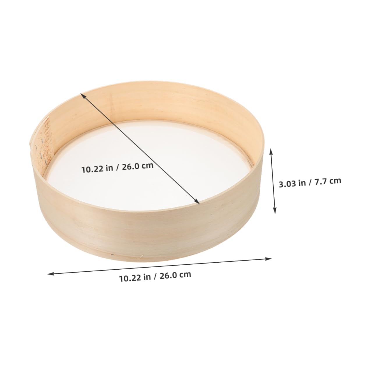 VOSAREA Fine Mesh Flour Sifter Strainer for Baking Easy to Clean Kitchen Tool for Powdered Sugar and Cooking Oil for Delicate Recipes