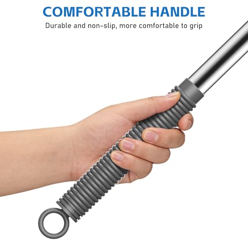 Image of SetSail Cobweb Duster with Extension Pole, Retractable Dusters for Cobweb Cleaning 90-inch Long Handle Spider Web Brush for Outdoor Indoor High Ceilings, Grey
