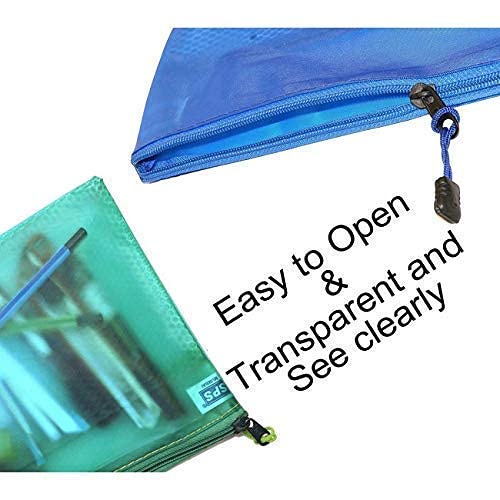 Image of Large Size Document Zip Bag /Pouch Multicolour (20, Cheque Size)