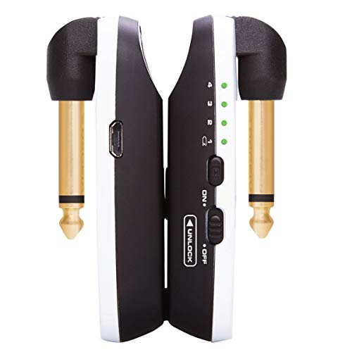 Sistema inalámbrico para guitarra NUX B-2, 2,4 GHz, recargable, 4 canales, transmisor y receptor de audio (blanco) miniatura 2