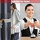 Flintronic 10 Stück Kunststoff Nummernschilder, ID-Nummernschilder aus Kunststoff, Kleine Wasserdichte Zahlenmarken, ID Tags mit Loch, mit Schlüsselringe, für Garderobe Hotel(Rot, 1-10)