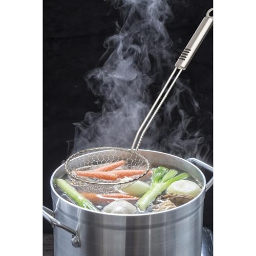 Helen’s Asian Kitchen Spider Strainer, All Stainless Steel, 5-Inch Strainer Basket With 10.25-Inch Handle