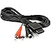 jujinglobal 6FT S Video Cable AV Cord for SNES N64 NGC SFC Console