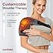comfheat Cordless Shoulder Heating Pad with Vibration Massage for Frozen Shoulder Rotator Cuff Pain Relief, 5000mAh Battery Powered Heated Shoulder Brace Wrap, 1-3H Hot Compress for Men & Women