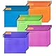 30pcs Hängemappen A4 Polypropylen Aktenschrank Hängemappen mit Tabs und Karteneinlagen für Schule Zuhause Arbeit Büro (5 Farbe)