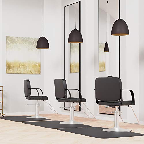 Amazon Basics 3 Ft. X 5 Ft. Salon & Barber Shop Chair Anti-Fatigue Floor Mat, Black Rectangle, 1/2 Inch Thick #TOP7