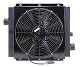 Mobile Hydraulic Oil Cooler Fan & Shroud Model DC-20 (12 Volt w/OC-63) with or Without Bypass Valve (No Bypass)