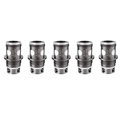 5 Stück VAPTIO Solo 2 Spule für Solo 2 Kit 0,25ohm (DL) 20W ~ 50W Leistung,No E Liquid No Nicotine (0.25ohm)