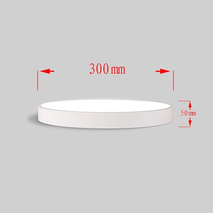 BigPinwheel Minimalistische LED Kleurrijke Macaron Plafondlamp, Scandinavische moderne stijl Inbouw Creatieve plafondlamp, 3 kleurtemperaturen, Slaapkamer, Badkamer, Eetkamer, Woonkamer (60cm, White) photo 2