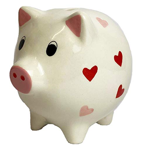 Windhorse Love Hearts - Hucha de cerámica, 13 cm