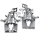 Frankberg 2x Bremssattel Bremszange Hinten Links Rechts Kompatibel mit Interstar X70 Movano X70 Master II JD Master II FD Master II ED/HD/UD Replace# 7701206754
