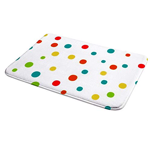 Tapis de bain antidérapant lavable en machine en microfibres