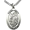 Westmon Works St John Pewter Medal Set Medallion on Stainless Steel Chain Boxed with Laminated Holy Card #2