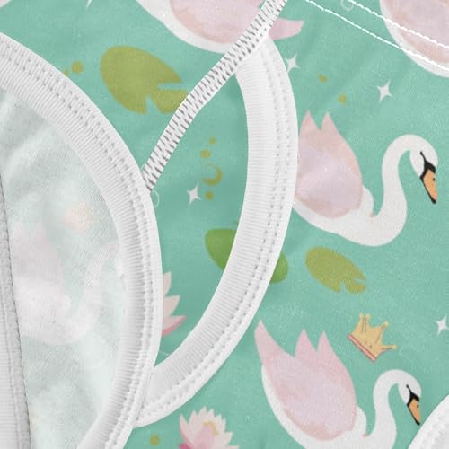 Wusikd Green Swans Crowns Boys' Underwear Cotton Pink Boys Briefs Soft Toddler Underwear 2T 5