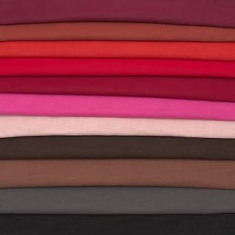 STOFFKONTOR 100% Linen Fabric – Elegant Natural Fabric – Prewashed – Sold by the Metre Light Purple – for Sewing Dresses Skirts Traditional Fashion