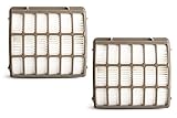 Green Label 2 Pack Replacement HEPA Filter XHF80 for Shark Navigator Professional Vacuum Cleaners. Fits: NV70, NV80, NV90, UV420