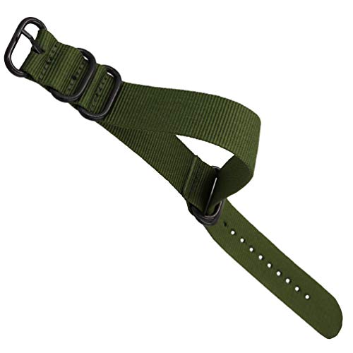 NICERIO Pulseira de relógio de nylon – 22 mm/24 mm Pulseira de reposição para relógio de pulso ajust