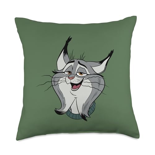 Disney Zootopia 2 Pawbert Lynx Big Face Halloween Costume Throw Pillow