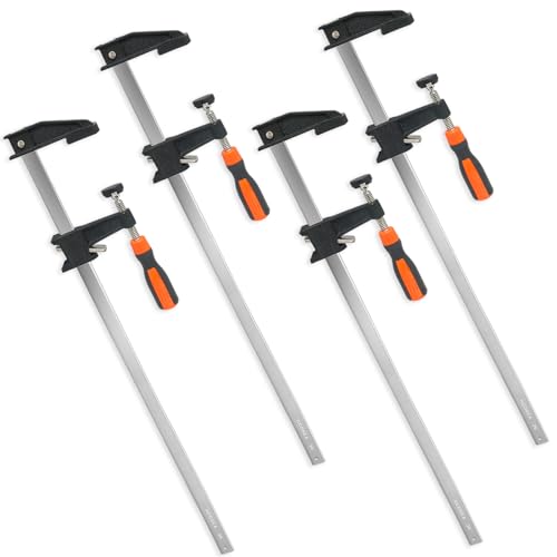 ACOSEA Woodworking Clamps,4-Pack 36 Inch Long Bar Clamps Heavy Duty Adjustable and Release Quickly,Wood Clamp Throat Depth 2.5 Inch Clamps Force 600 Lbs by ACOSEA - Used condition - US$48.59