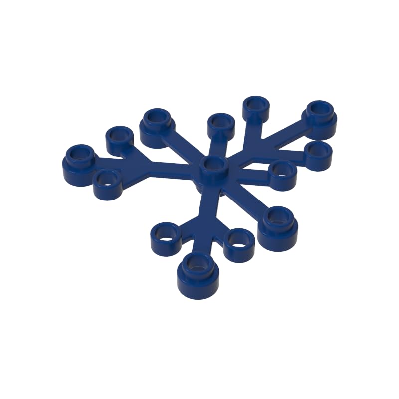 GDS-1437 Compatible with LEGO 2417 Plant, Leaves 6x5, Dark Blue, 50 PCS