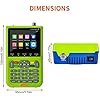 TV Signal Strength Meter, 1080p HD V8 Finder 2 Meter DVB-S/S2 Digital Display Satellite Finder Type-C Rechargeable Signal Satellite TV Receiver,Camping Essentials(Star Finder)